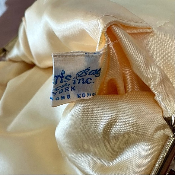 Vintage 60s 70s Fine Art Ornately Hand Beaded Gold Ombré Chain Strap Formal Bag - Picture 14 of 14